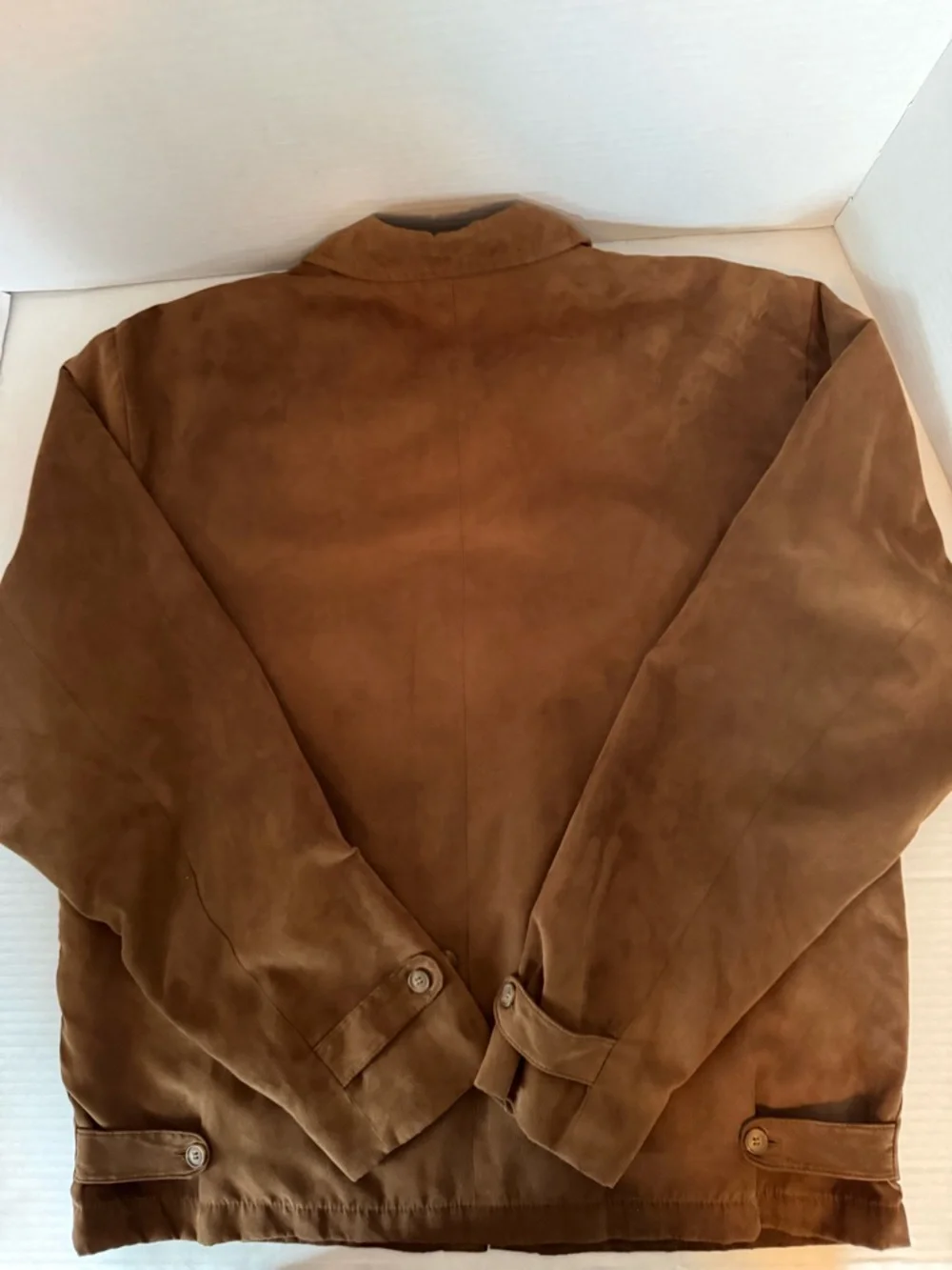 Free Country Men's Tan Suede Zip-Front Shirt Jacket - Picture 3 of 7